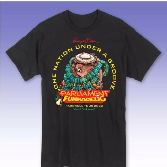 Funkadelic Chinatown Market collaboration fuzzy coat NWT + rare tour shirt - Picture 11 of 12